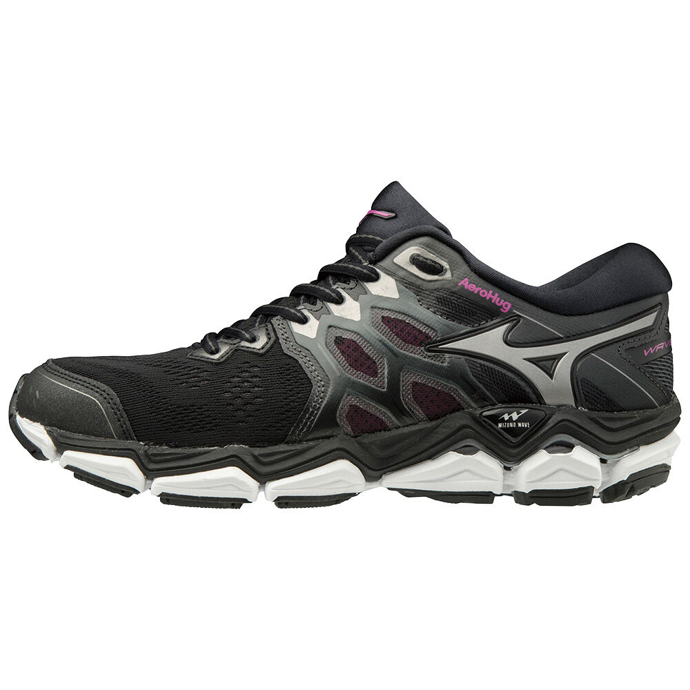 Scarpe Running Mizuno WAVE HORIZON 3 Donna - Nere/Grigie/Rosa - 15367-PDNK